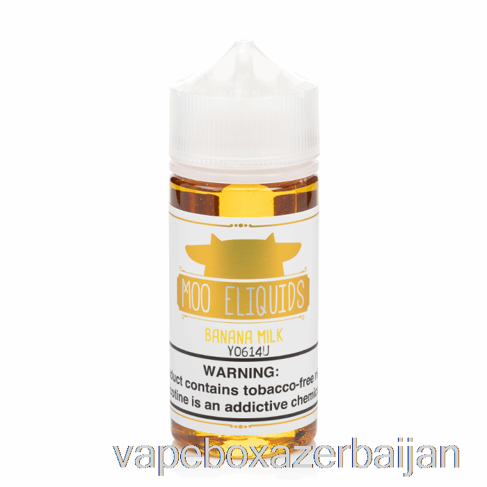 E-Juice Vape Banana Milk - MOO E-Liquids - 100mL 6mg